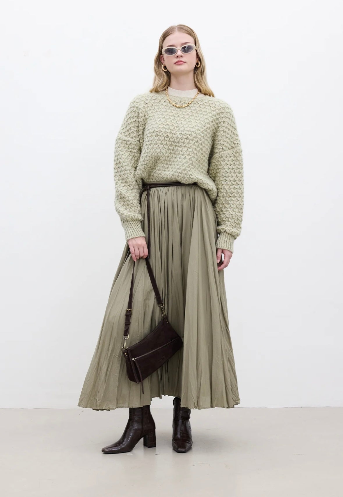 Manuka Strickpullover Olive