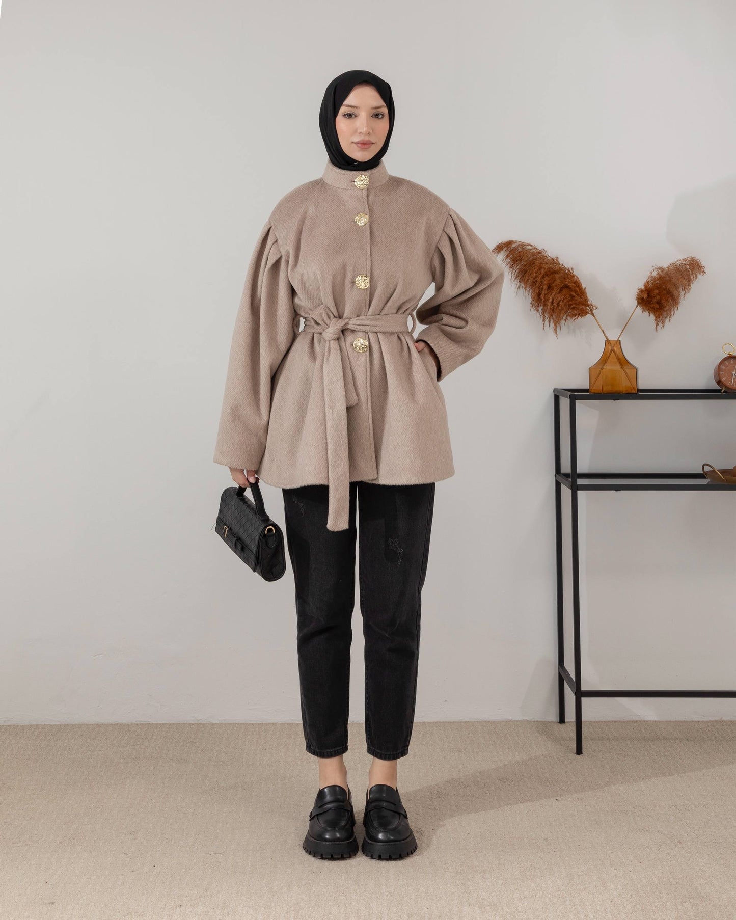 MeriStore Mantel Kurz 6541 Beige