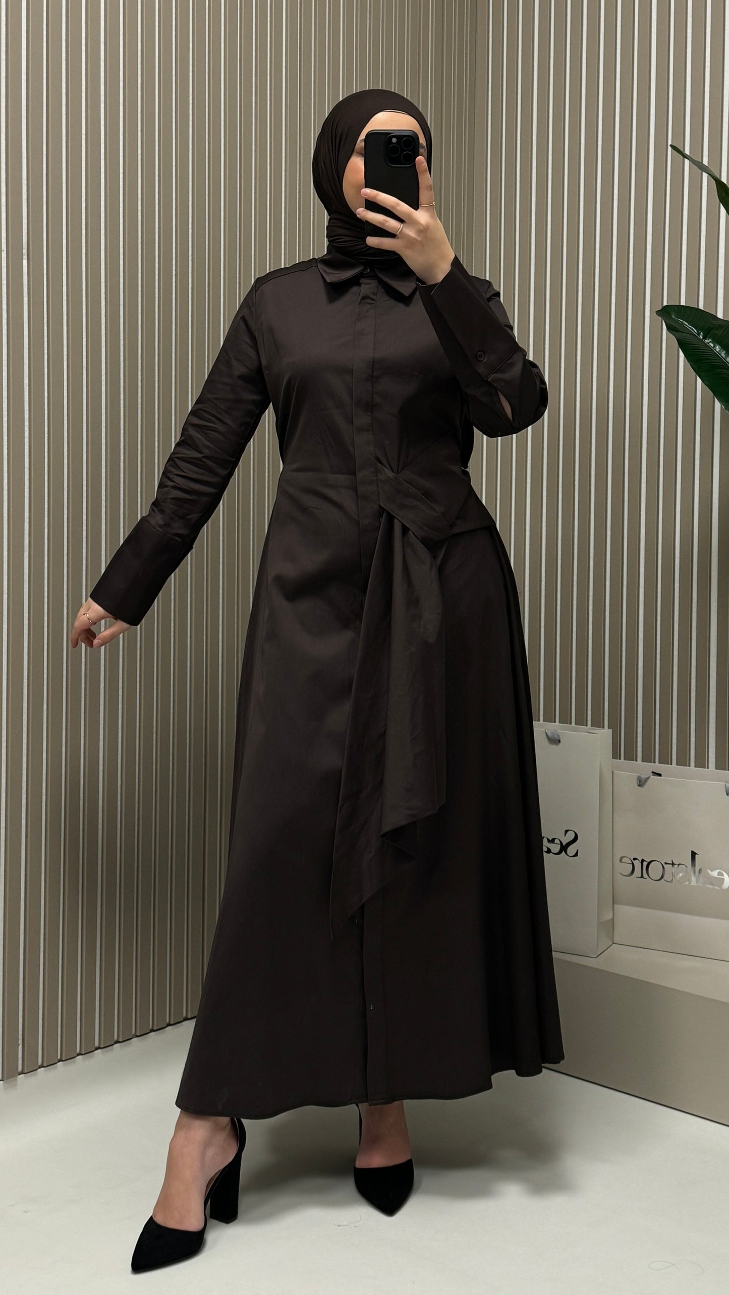 MOILA Coroline Kleid Braun