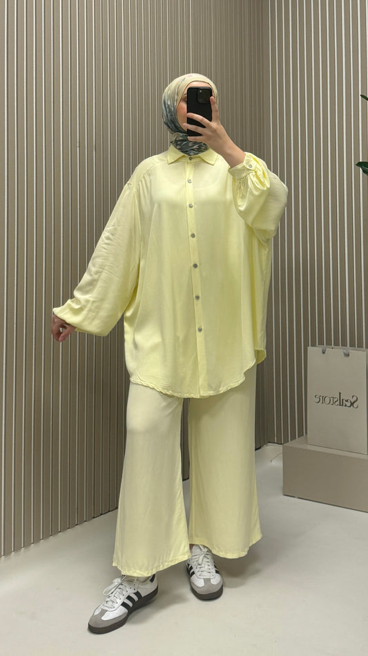 100% Lyocell 2-teiler Set Yellow