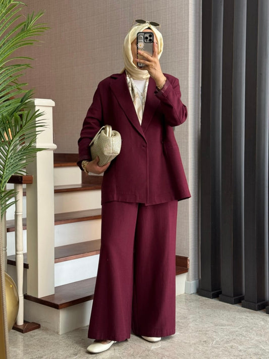 Monela Blazer 2-teiler Leinen