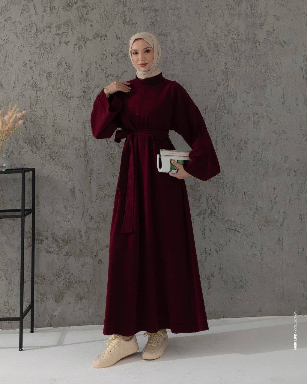 MeriStore Daily Kleid 6532 Bordeaux