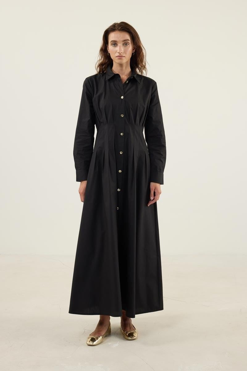 MinikTerzi Kleid mit goldenen Knöpfen