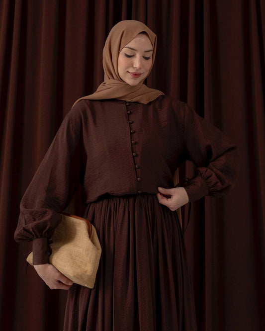 MeriStore 2-teiler mit Rock 6659 Braun