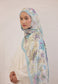 FreshScarfs Rami Hijab Vintage Garden Gök Mavi