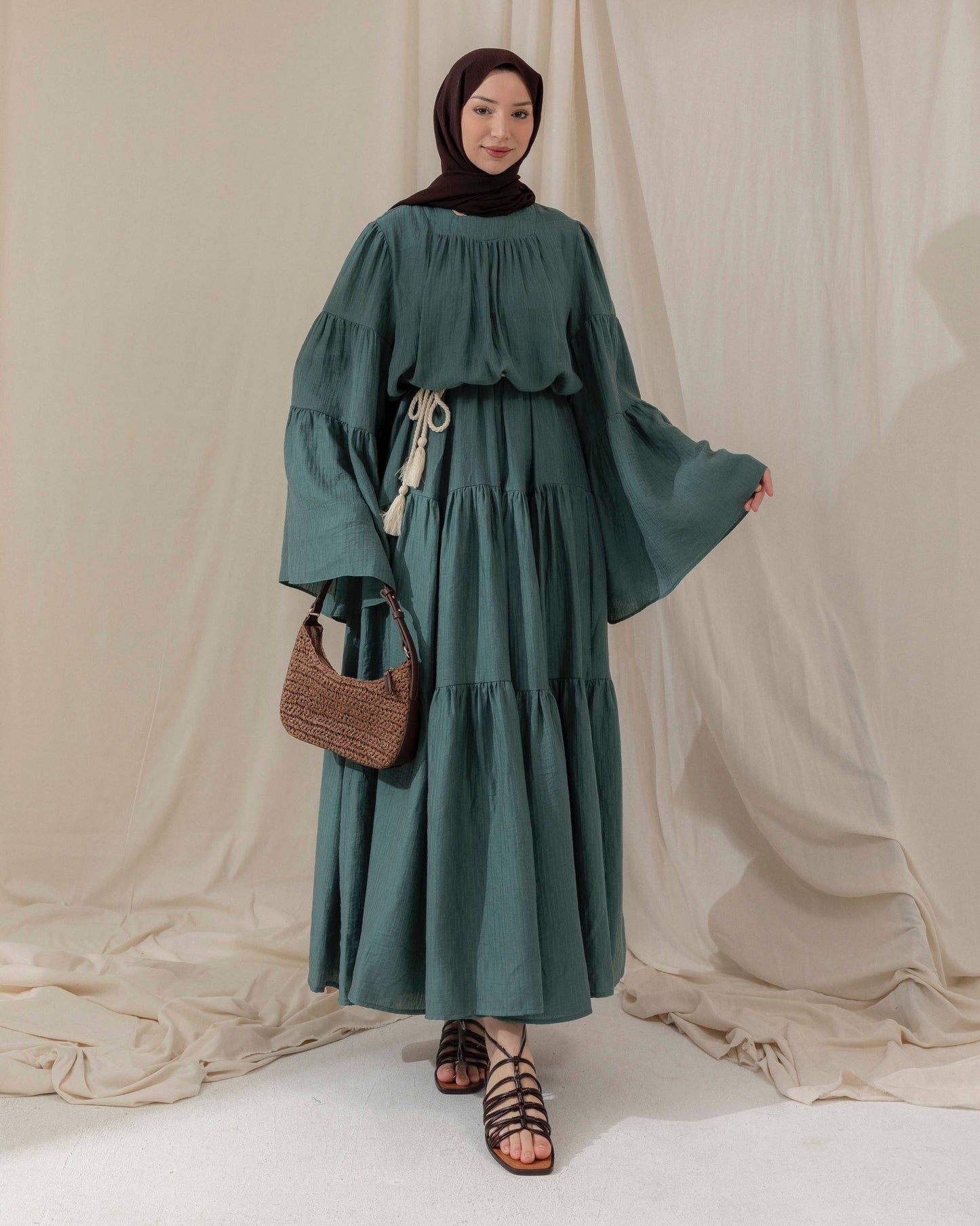 MeriStore 6628 Kleid Petrol