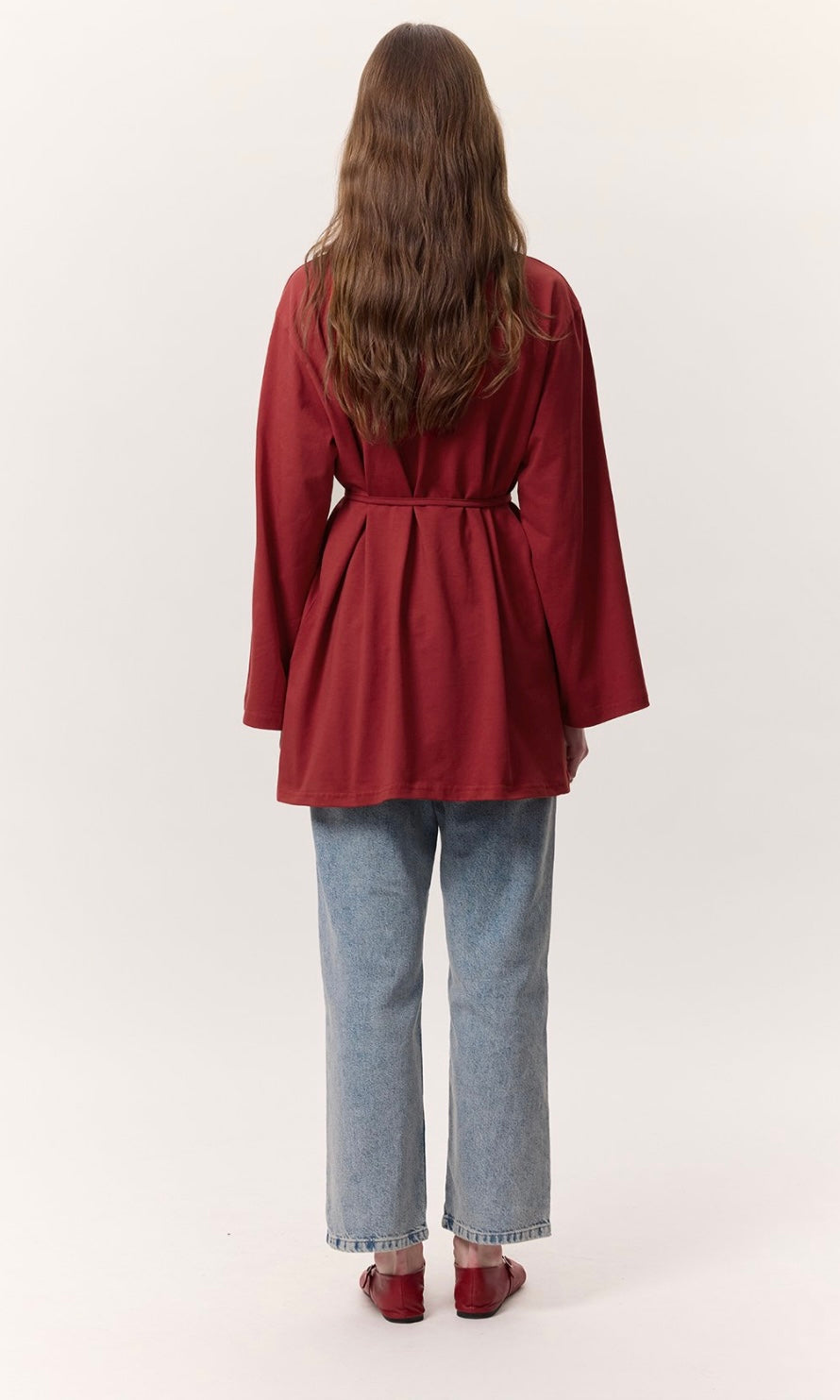 Manuka Oversize Langarm Shirt mit Gürtel