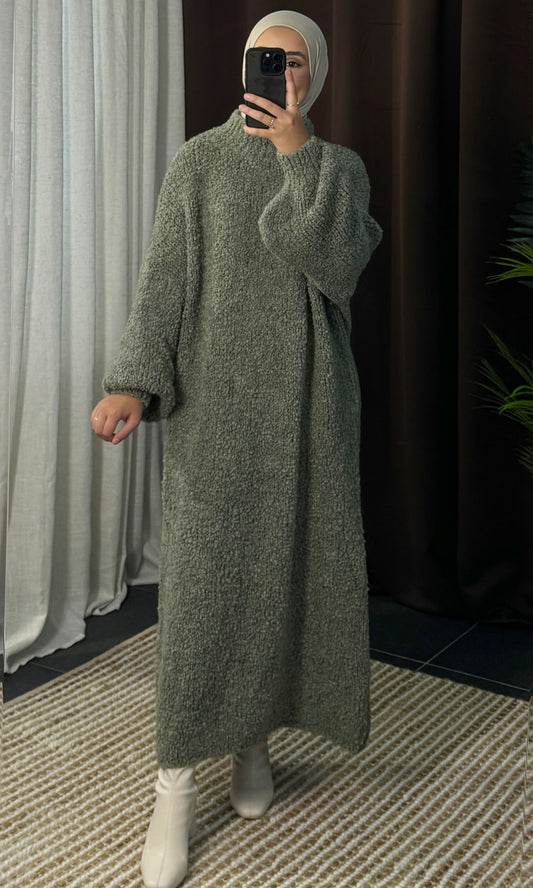 Oversize Teddy Kleid