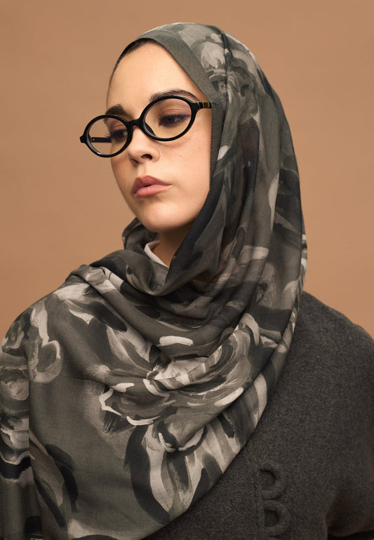 FreshScarfs Rami Hijab Summer Rose Gümüs