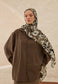 FreshScarfs Rami Hijab petunia desen toprak