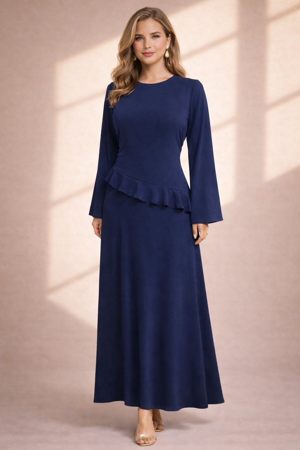 LINA Kleid Marineblau