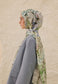 FreshScarfs Rami Hijab Margarit Desen Koyu Yesil