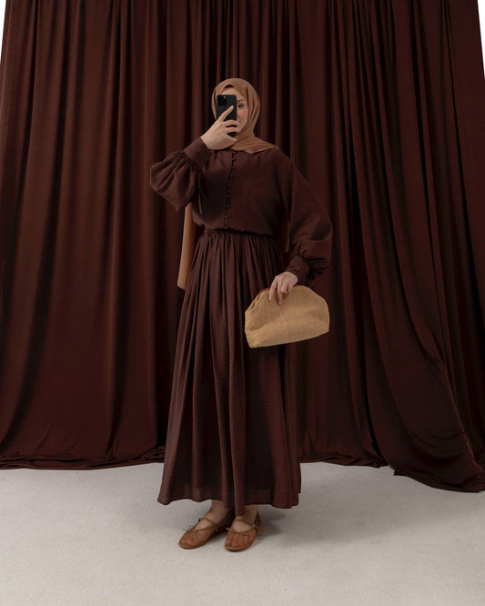 MeriStore 2-teiler mit Rock 6659 Braun