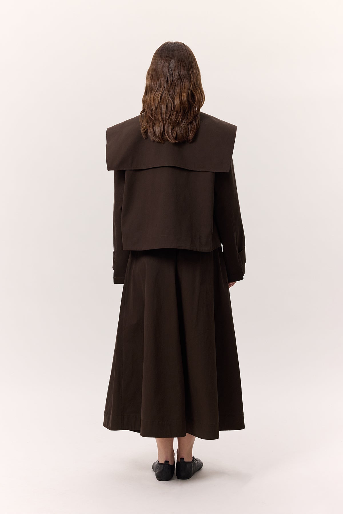 Manuka kurzer Trenchcoat Braun