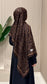 FLOWER Soft Vual Schal Dunkelbraun