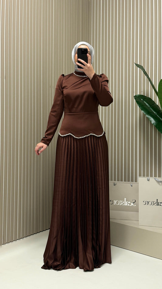 Abendkleid 5462 Braun