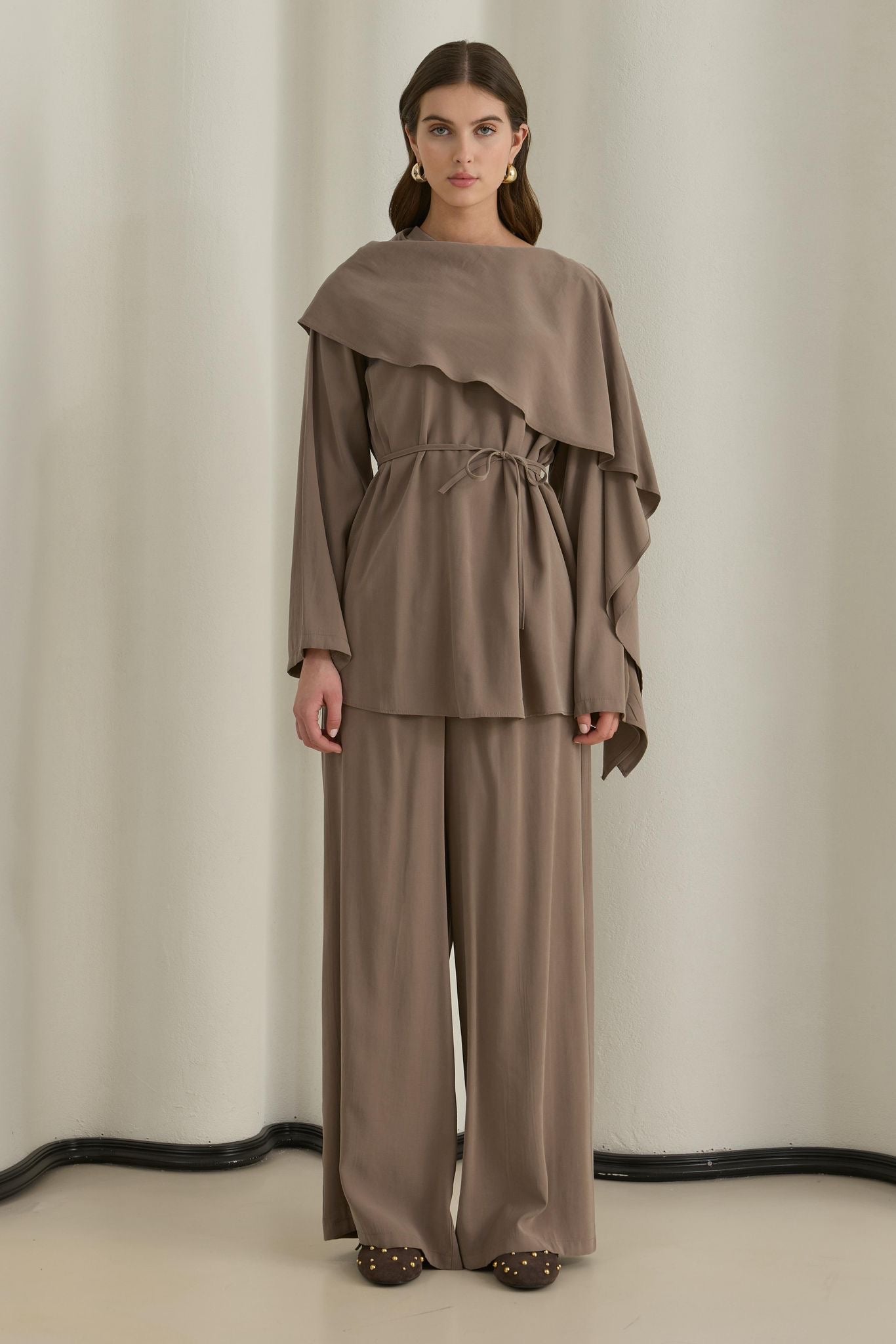 Moila Set 2-teiler mit Hose Taupe 626