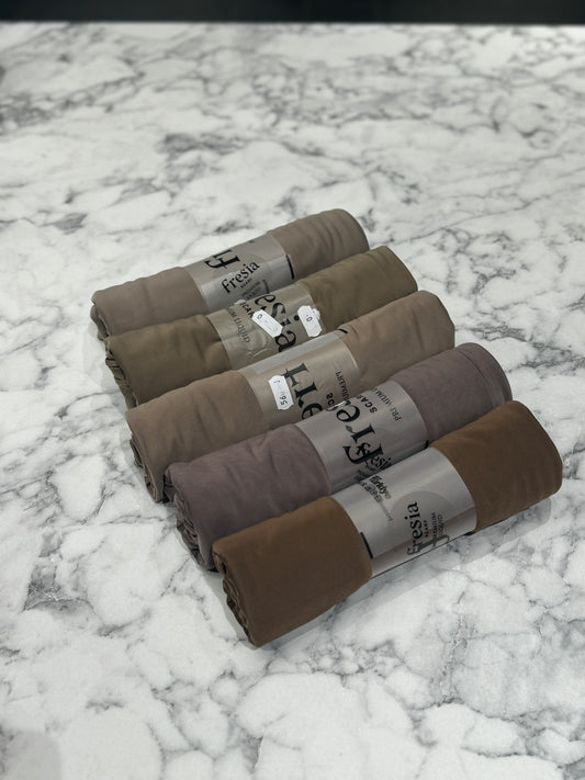 Liquid Jersey Set BESTSELLER Brauntöne