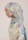 FreshScarfs Rami Hijab Vintage Garden Gök Mavi