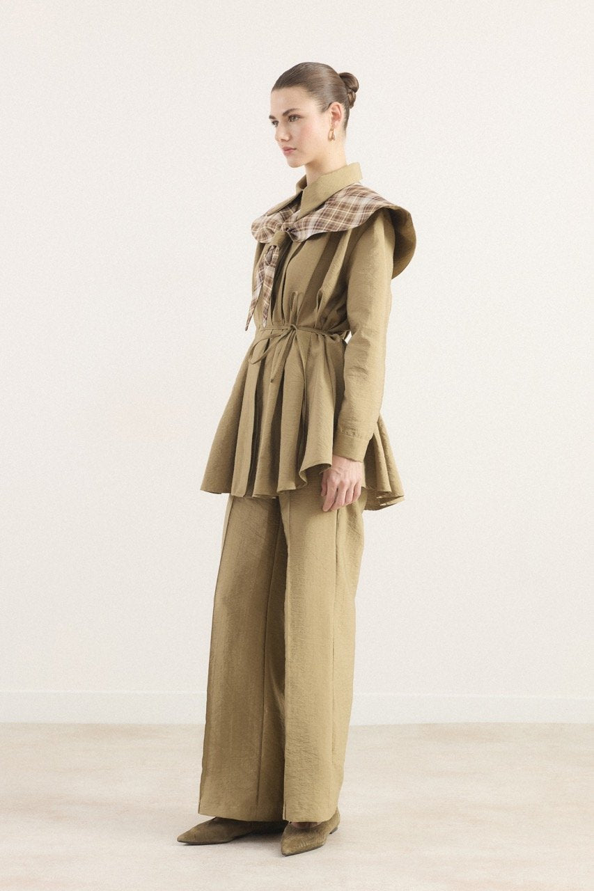 Ahel Ekose 2-teiler mit Hose Khaki 8169