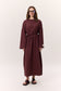 Manuka langes Basic Kleid Bordeaux