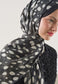 FreshScarfs Rami Hijab Wild Flawn Desen Siyah