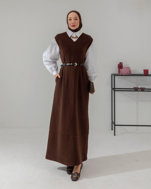 MeriStore Jile mit Gürtel 6588 Braun