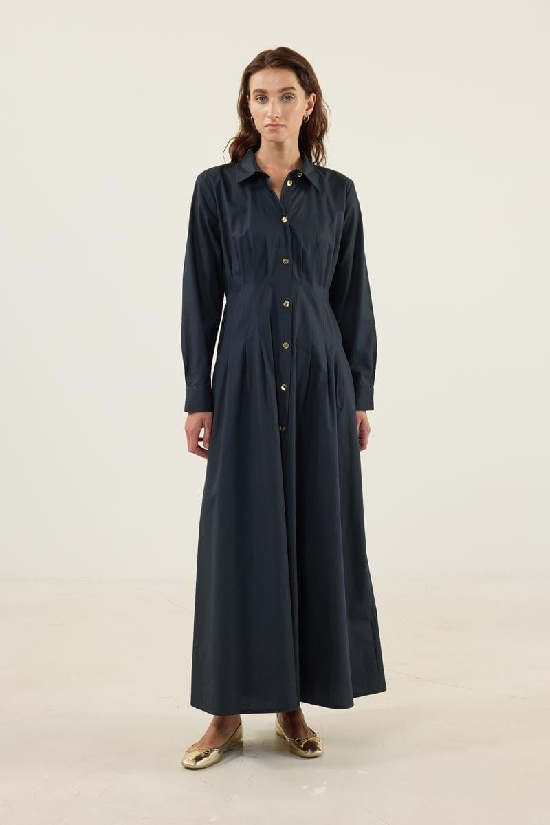 MinikTerzi Kleid mit goldenen Knöpfen
