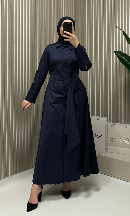 MOILA Coroline Kleid Marineblau