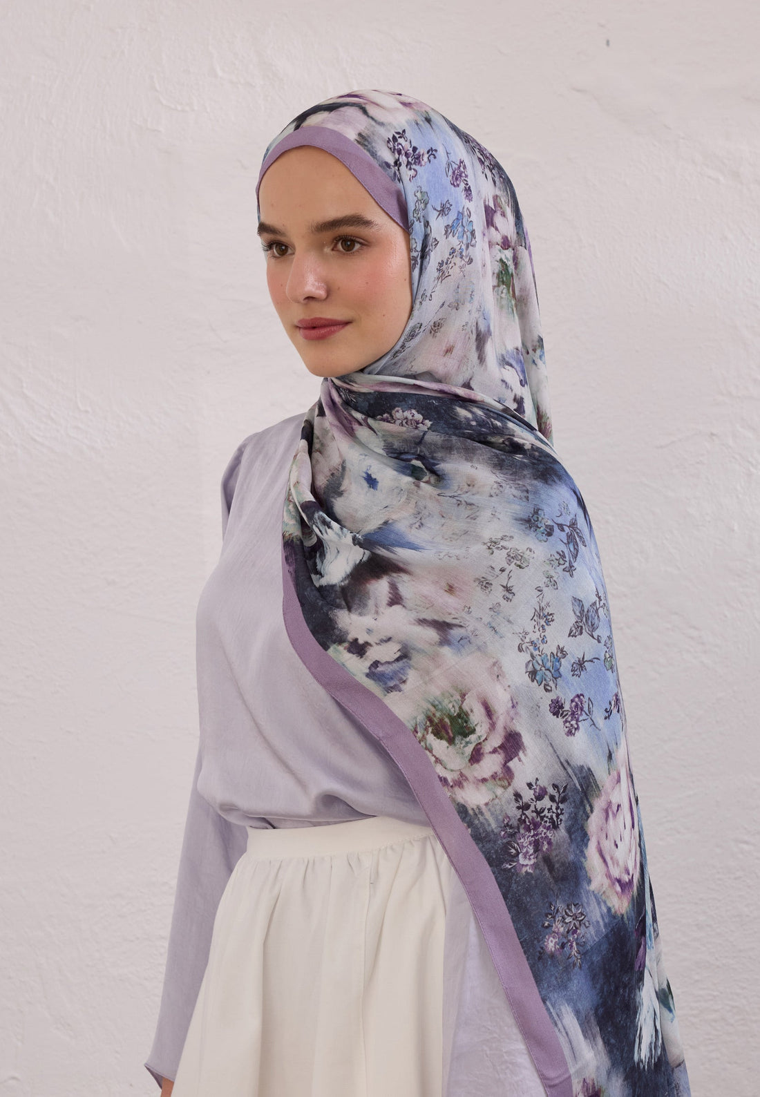 FreshScarfs Rami Hijab Vintage Rose Lavanta