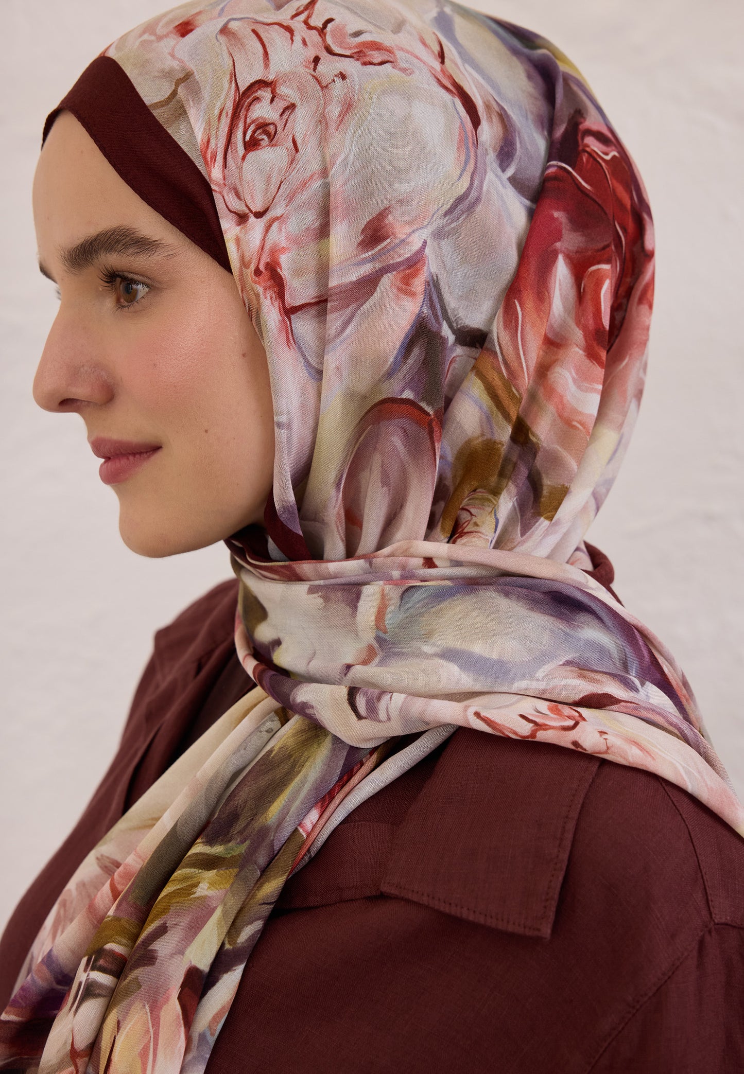 FreshScarfs Rami Hijab Nerissa Bordo