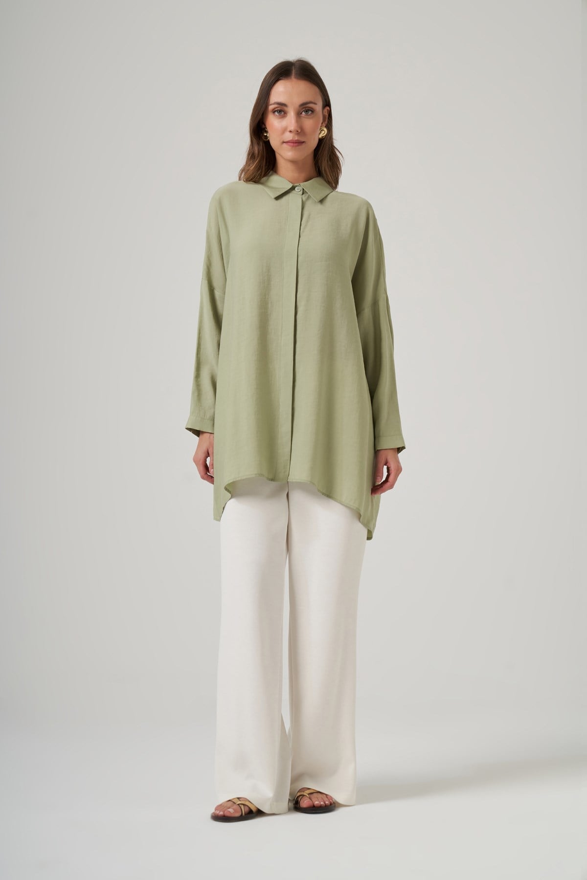 Nuss Oversize Gömlek Tunika MINT
