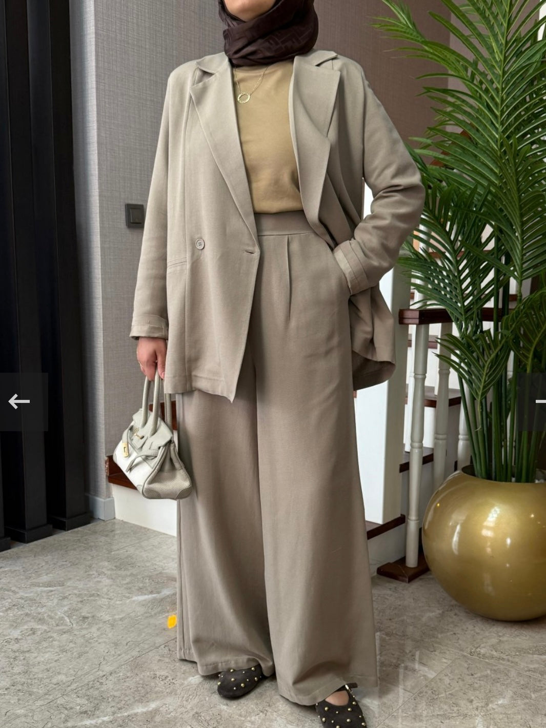 Monela Blazer 2-teiler Leinen