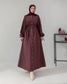 MeriStore Ekose Kleid Bordeaux 6404