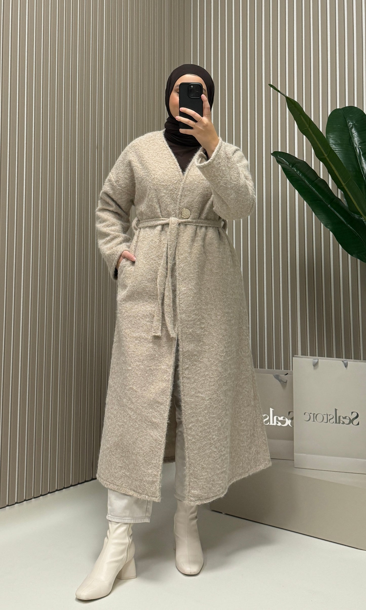 IMI Dünner Mantel 80373 Beige