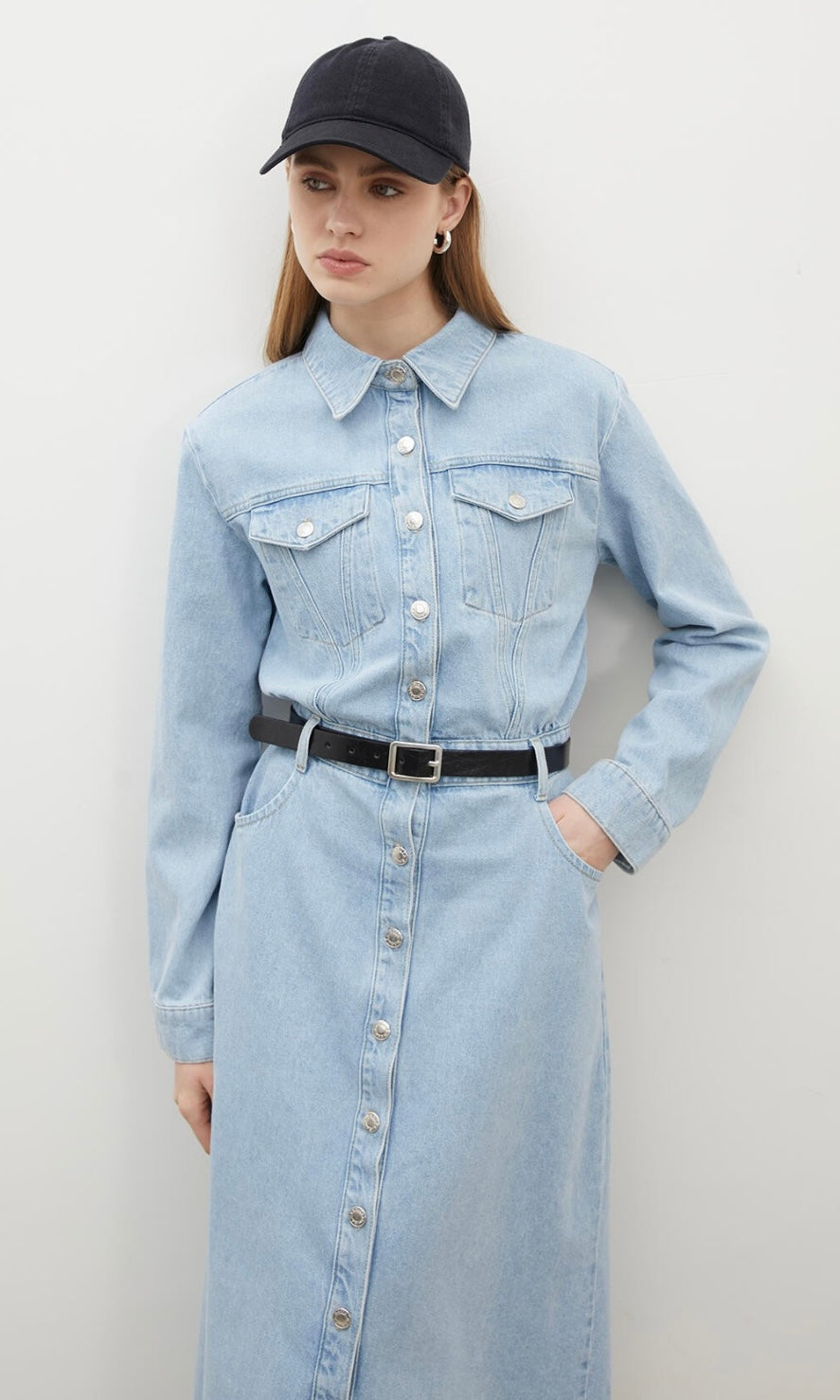 Manuka Jeanskleid Hellblau 3970