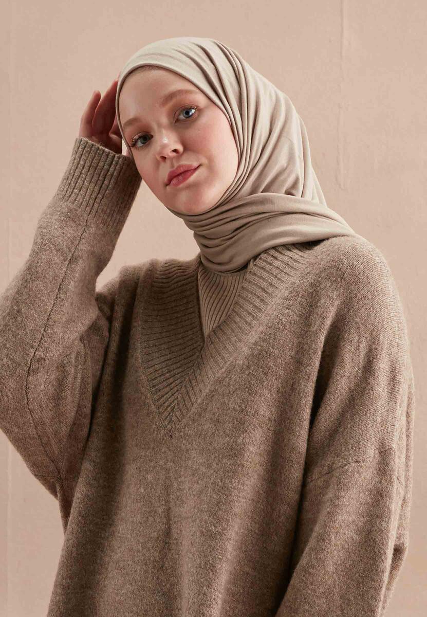 FreshScarfs Jersey Penye Bej