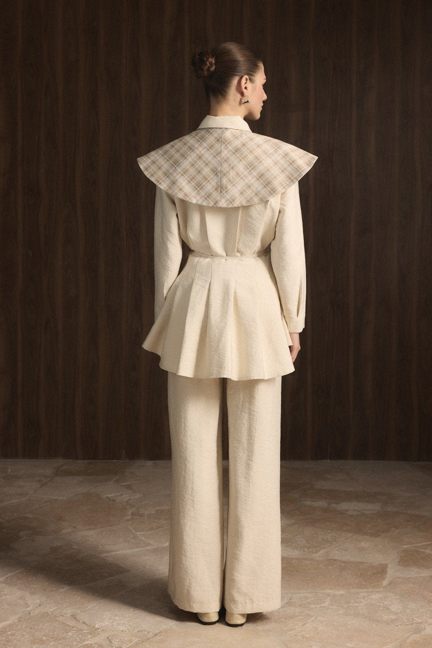 Ahel Ekose 2-teiler mit Hose Beige 8169