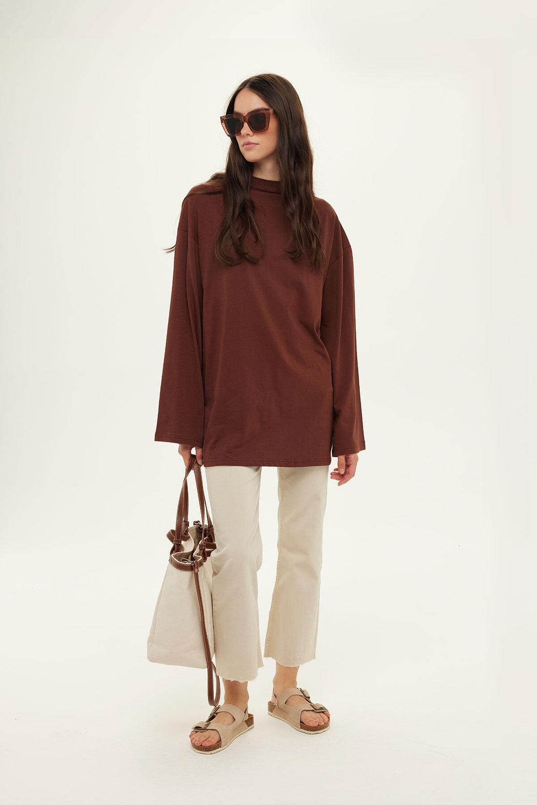 Manuka Oversize Langarm T-Shirt