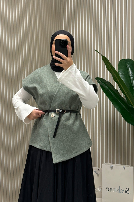 Imi Weste mit Gürtel