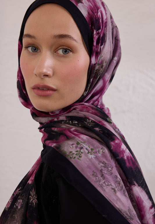 FreshScarfs Rami Hijab Vintage Rose Mürdüm