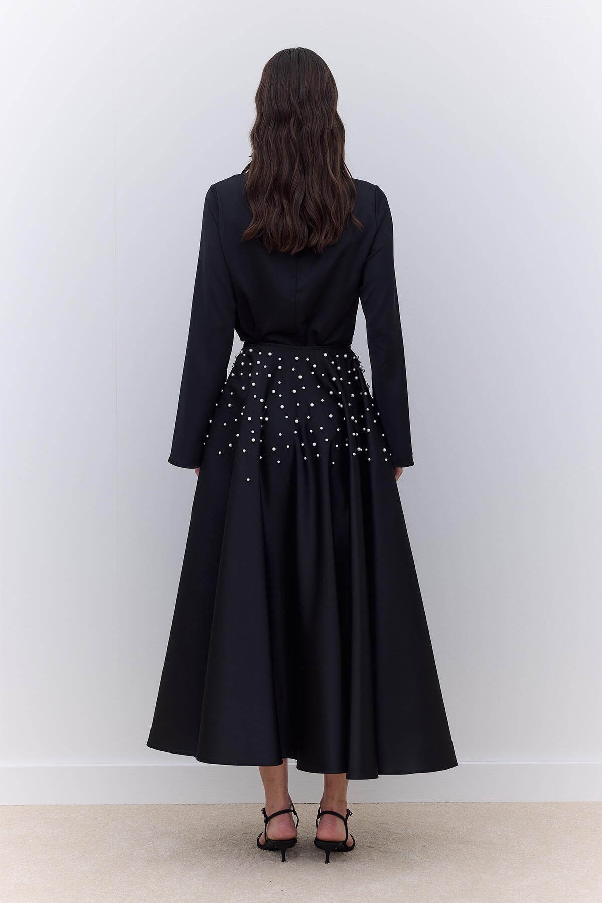 Manuka Klos Rock mit Perlen Schwarz