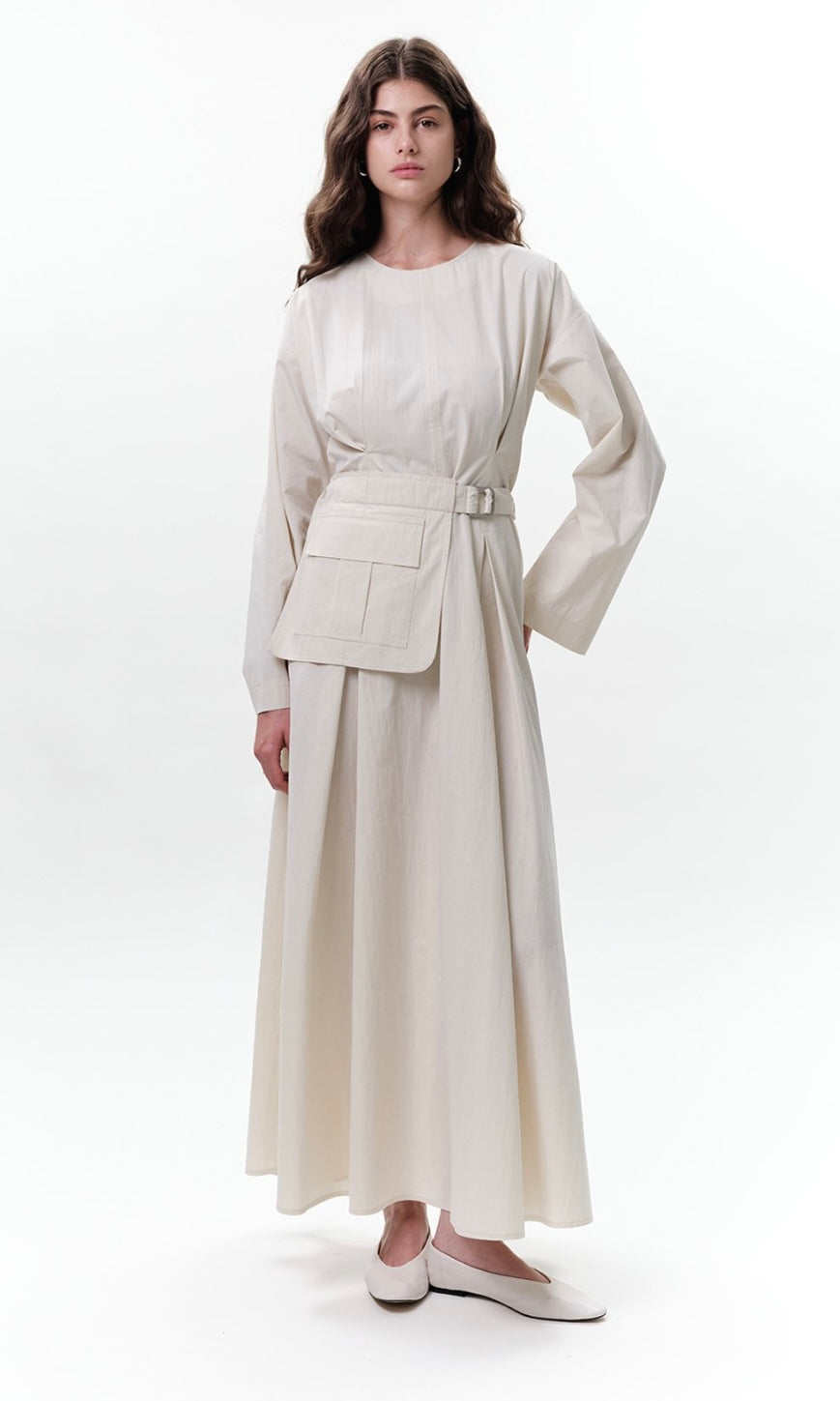 Manuka Kleid mit Gürteldetail