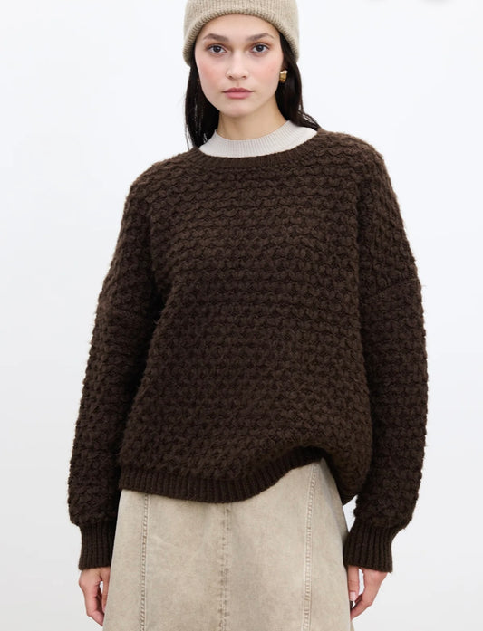Manuka Strickpullover Braun