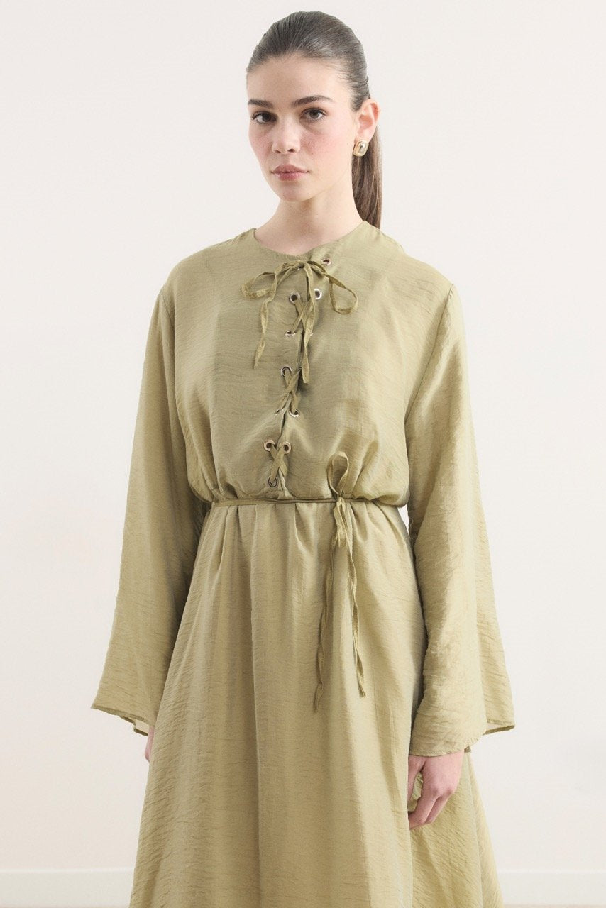 AHEL Lucy Kleid Khaki 6997