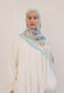FreshScarfs Rami Hijab Vintage Garden Gök Mavi