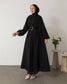 Kleid mit goldenem Gürteldetail 6403