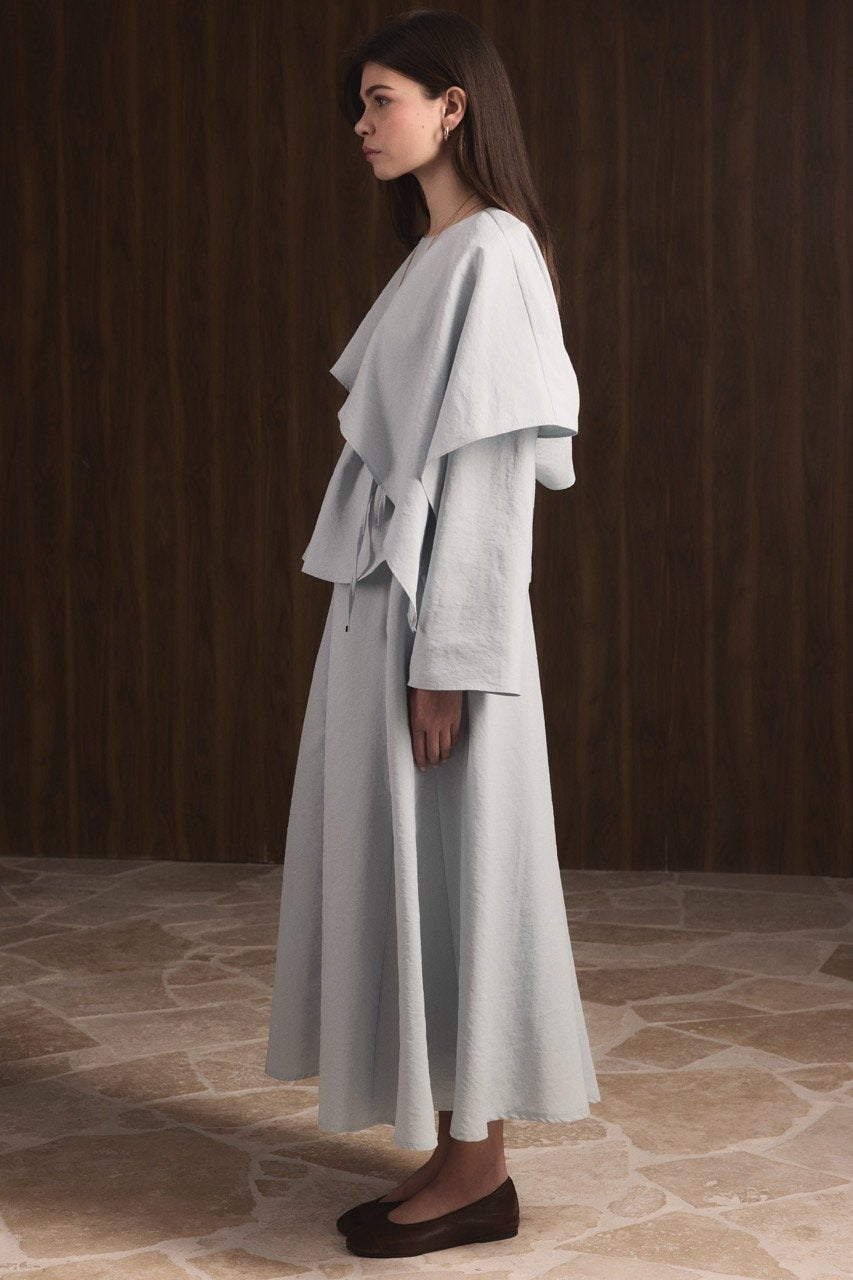 Ahel 2-teiler mit Schaldetail & Rock 8245 Hellblau