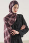 FreshScarfs Rami Hijab Plaid Desen Bordo