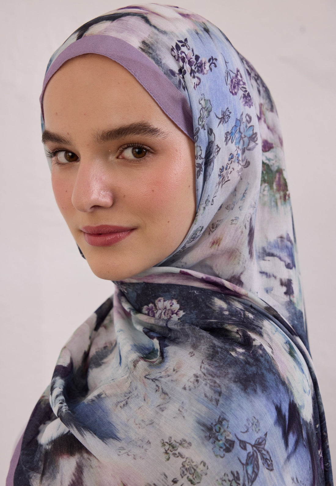 FreshScarfs Rami Hijab Vintage Rose Lavanta